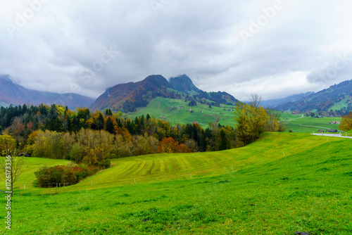 Obraz na płótnie Countryside in Appenzell Innerrhoden w salonie