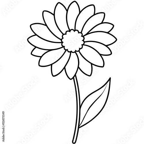 calendula flower Flower Vector silhouette 