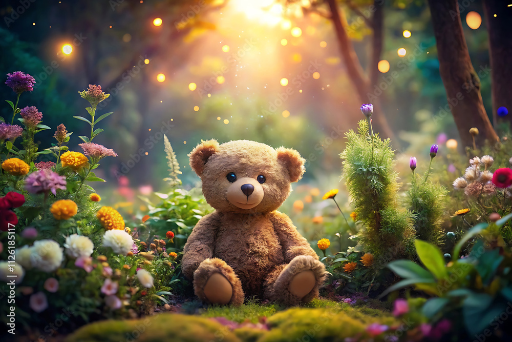 Teddy Day Background - Cute and Romantic Teddy Bear Design Teddy Day Background - Cute and Romantic Teddy Bear Design