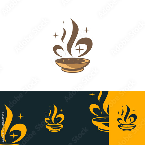 magic cook logo design concept