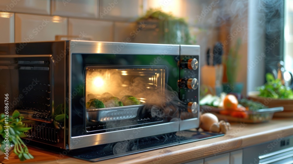 A self-cleaning microwave oven with steam-based technology A self-cleaning microwave oven with steam-based technology