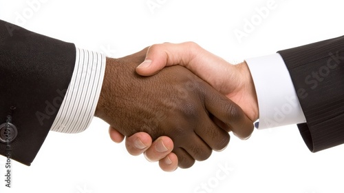 Business partnership handshake trust and cooperation in a corporate environment