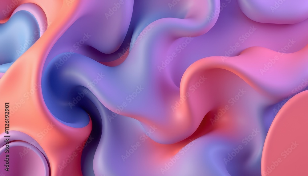 Abstract Pink and Purple Fluid Swirls Design Abstract Pink and Purple Fluid Swirls Design