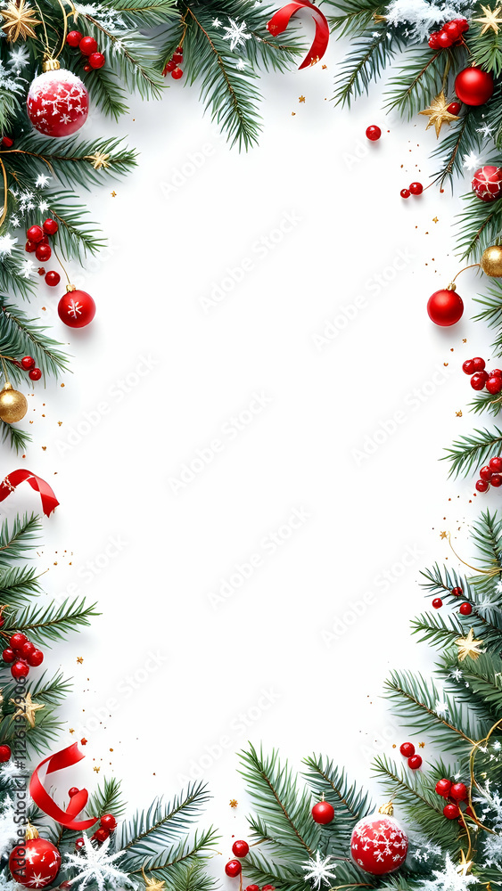 Christmas border frame copy space area Christmas border frame copy space area