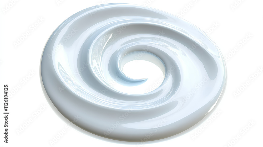 white magical spiral swirl isolated on white white magical spiral swirl isolated on white