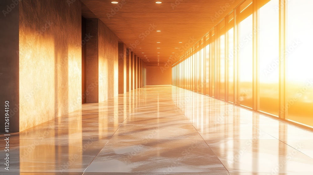 Radiant Hallway: Reflections of Luminous Opulence Radiant Hallway: Reflections of Luminous Opulence