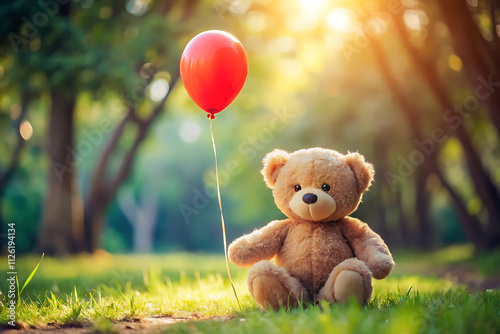 Teddy Day Background - Cute and Romantic Teddy Bear Design