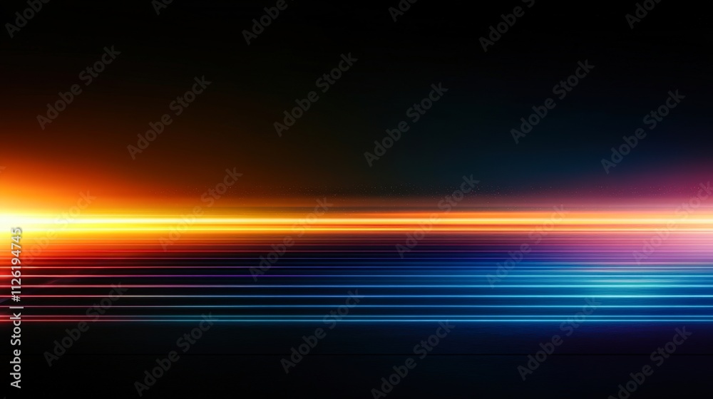 Vibrant abstract lines of light in warm and cool tones against a dark background create a dynamic visual, Ideal for use in technology or music-related projects, as well as digital artwork, Vibrant abstract lines of light in warm and cool tones against a dark background create a dynamic visual, Ideal for use in technology or music-related projects, as well as digital artwork,