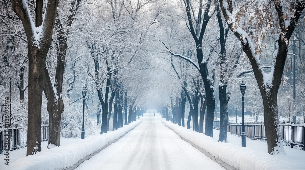 Obraz premium road in the snow