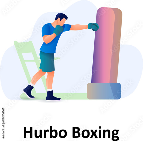 Hbo Boxing:Vector illustration which can easily modify or edit which can easily modify or edit