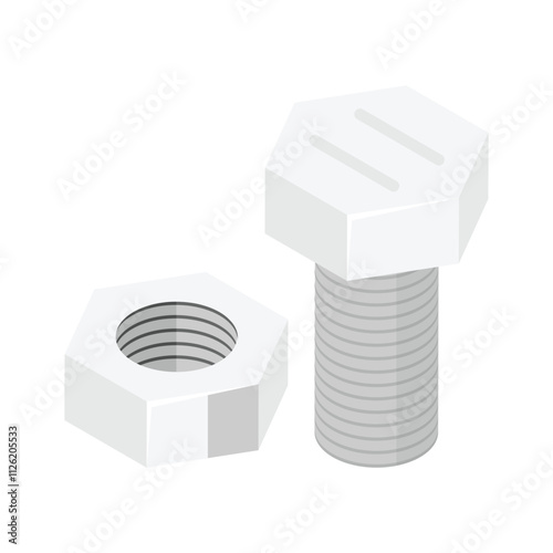 Metal fasteners essential for securing various constructions