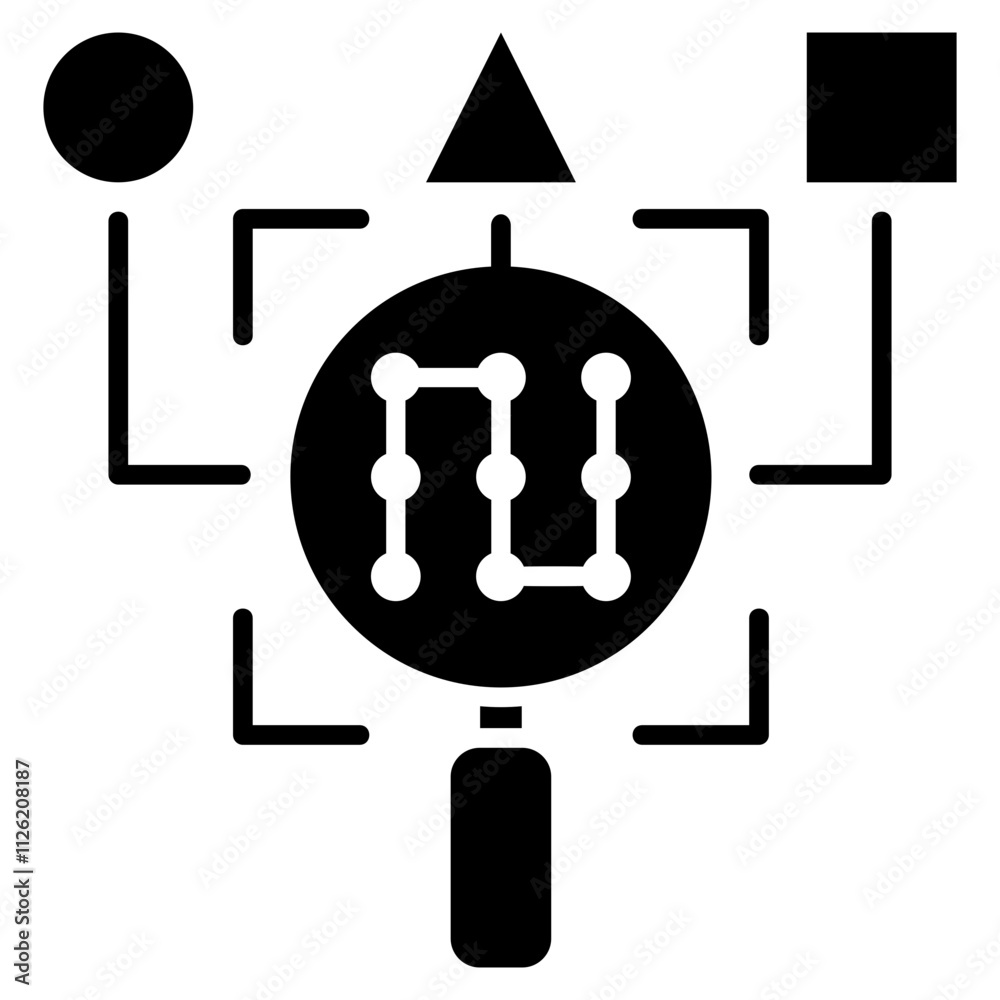 Obraz premium shape recognition icon