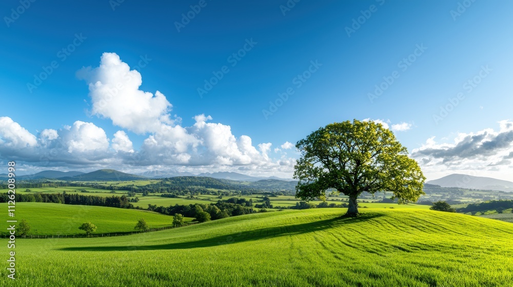 Fototapeta premium A vibrant, deep blue sky captured on a crisp, clear day, perfect for conveying a sense of tranquility and openness.