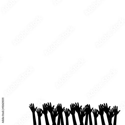 Raised Hand Silhouette