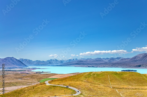 Lake Tekapo, Canterbury, South Island, New Zealand, Oceania. photo