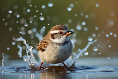 Bird and Duck Splash photo