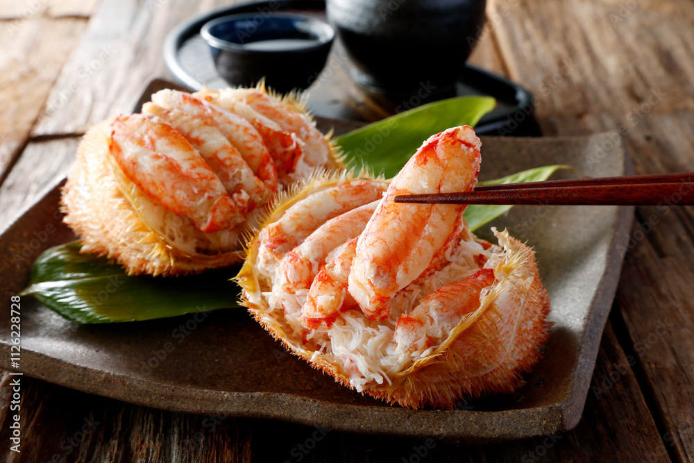 Hairy crab in crab shell Hairy crab in crab shell