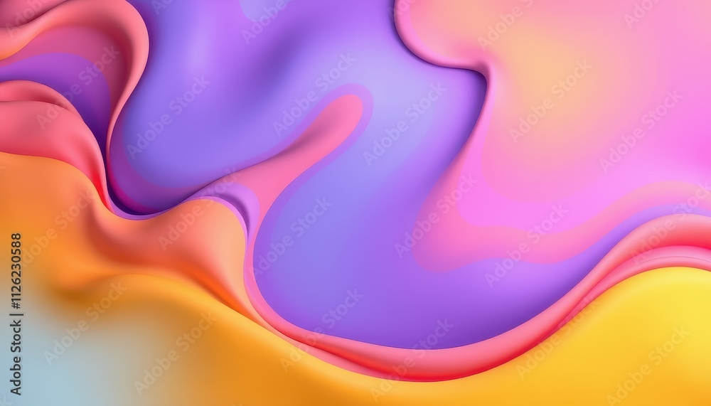 Abstract Colorful Swirling Fluid Design Background Abstract Colorful Swirling Fluid Design Background
