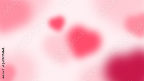 A pink gradation background with a blurred heart shape. Suitable for Valentine's Day events