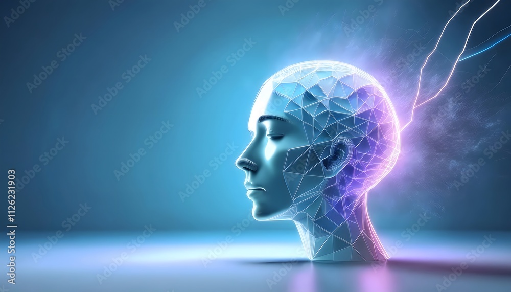 Mental health and depression concepts: Depression, abstract mind with fragmented thoughts. Mental health and depression concepts: Depression, abstract mind with fragmented thoughts.
