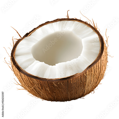 Isolated summer coconut tropical beach food photography natural setting close-up transparent beauty
