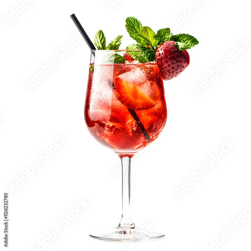 Refreshing summer drink with isolated transparent elements tropical environment artistic viewpoint for creative inspiration