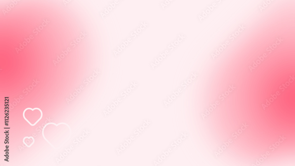 A pink gradation background with a blurred heart shape. Suitable for Valentine's Day events A pink gradation background with a blurred heart shape. Suitable for Valentine's Day events