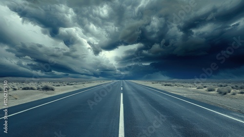 Road Under a Stormy Sky