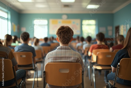 Classroom Lecture Students Attentively Listening to a Lesson