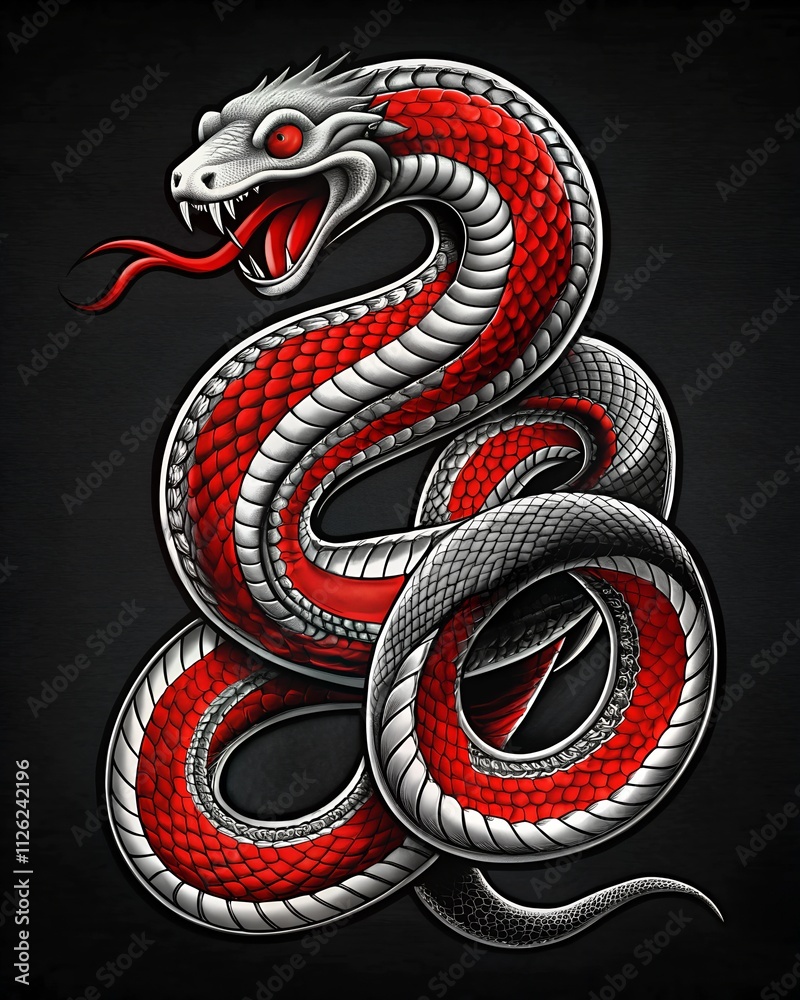 Obraz premium The Year of the Snake sign