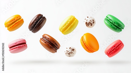 Wallpaper Mural A series of pastries with different colors and flavors, including chocolate Torontodigital.ca