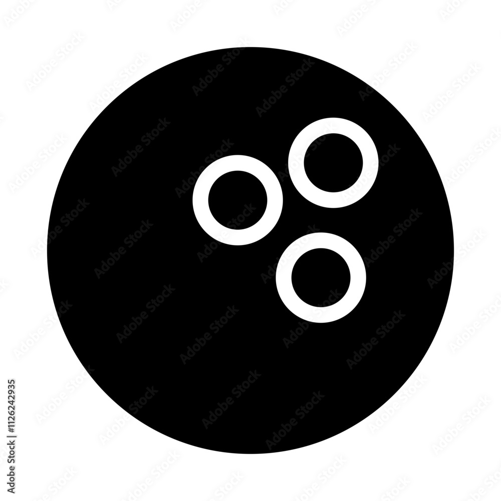 Bowling Ball Solid Icon Bowling Ball Solid Icon