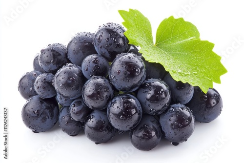 Wallpaper Mural A fresh and vibrant cluster of dark purple grapes with a natural glossy surface Torontodigital.ca