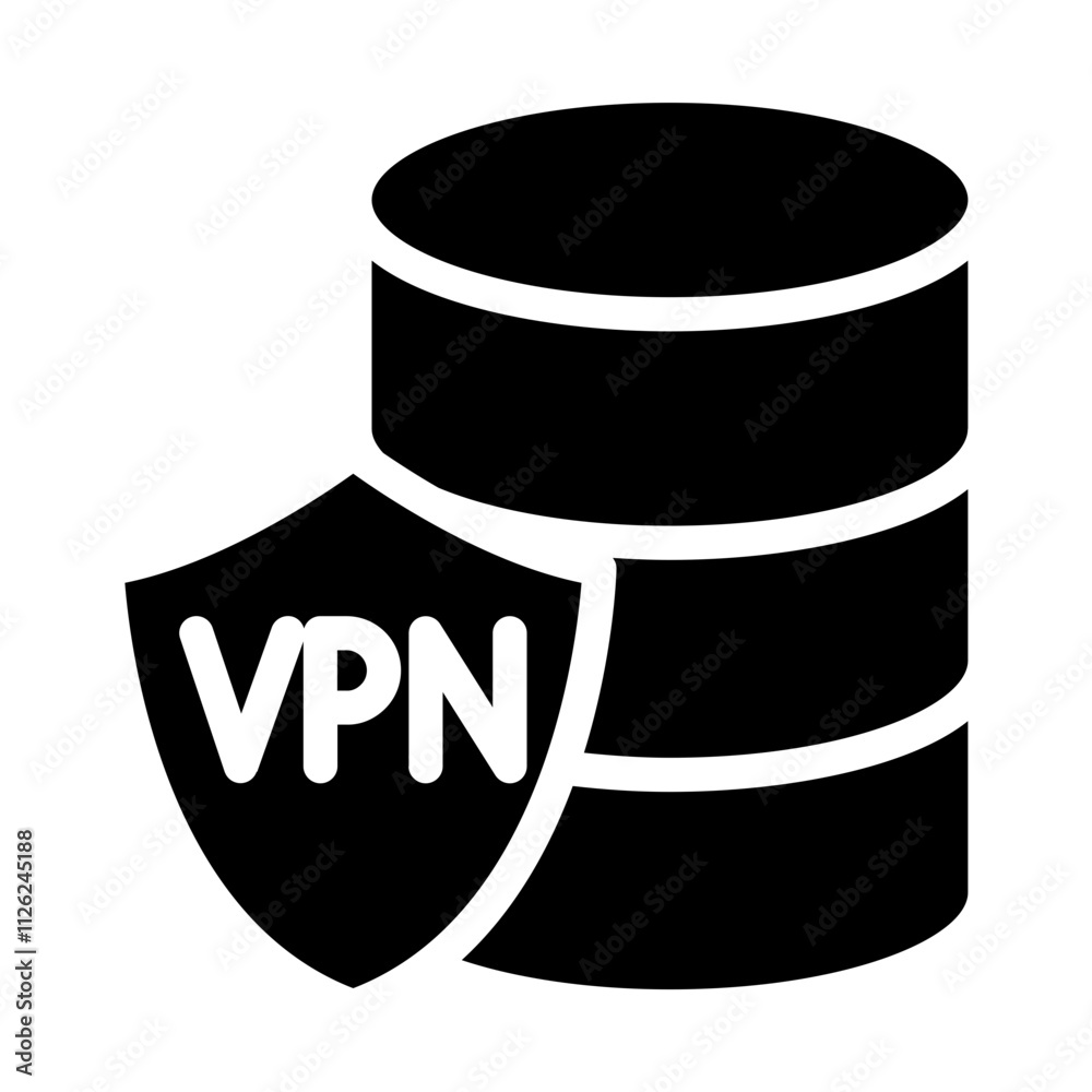 Database Solid Icon Database Solid Icon
