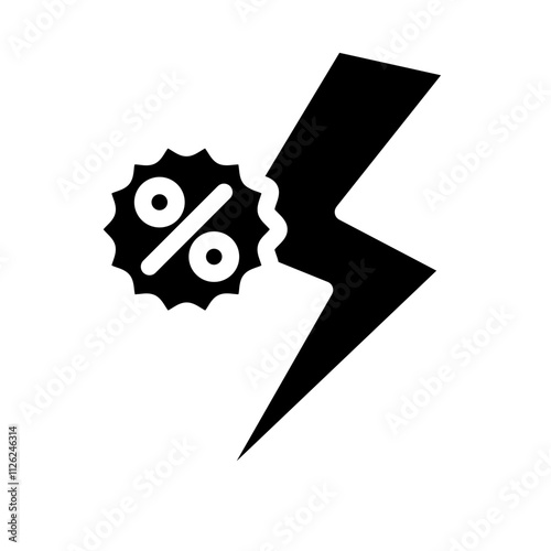 Flash Sale Solid icon