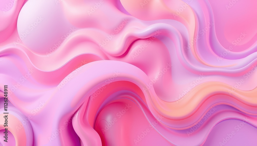Abstract Pink and Purple Swirling Fluid Design Abstract Pink and Purple Swirling Fluid Design