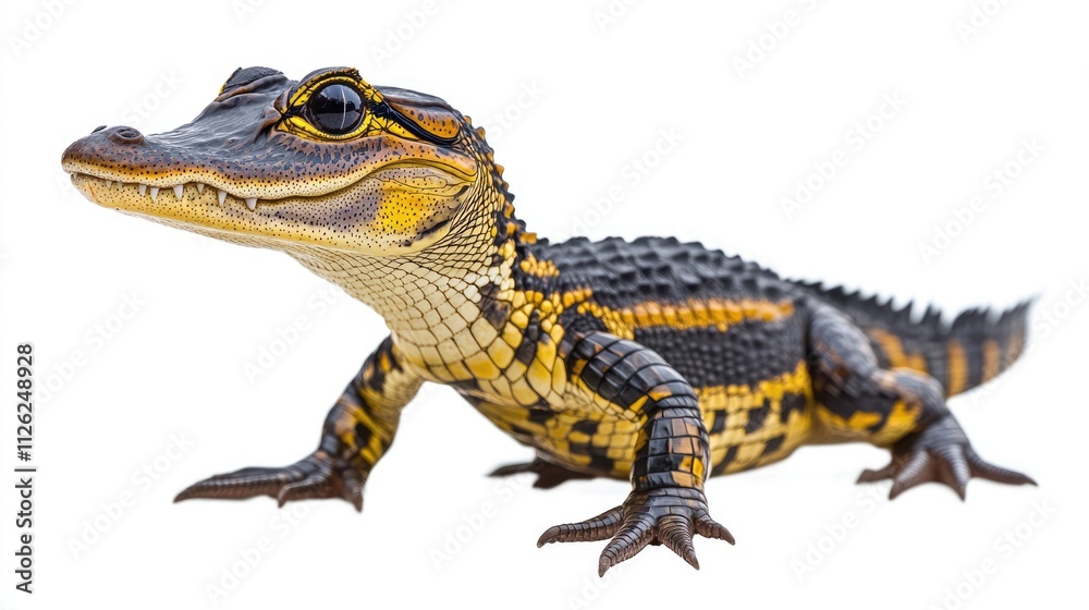 Close-Up Portrait of a Baby Alligator Close-Up Portrait of a Baby Alligator