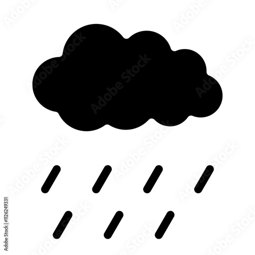 Rain Solid Icon