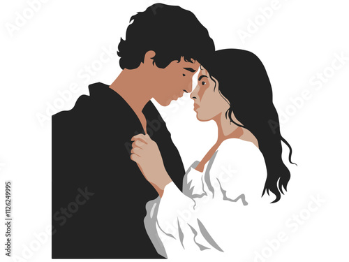 Romeo and Juliet Vector Couple Art