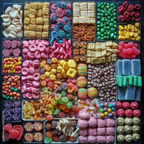 Wallpaper Mural colorful assortment of candies and sweets for celebrations Torontodigital.ca