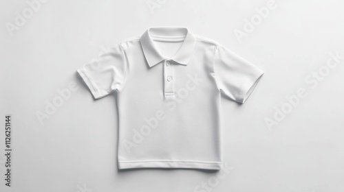 Wallpaper Mural A professional polo shirt mockup, with the front and back views aligned diagonally to showcase branding potential on a white canvas Torontodigital.ca