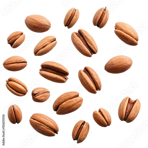 Pistachio Nuts Isolated on  Transparent Background
