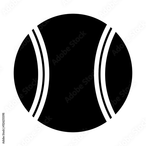 Tennis Ball Solid Icon