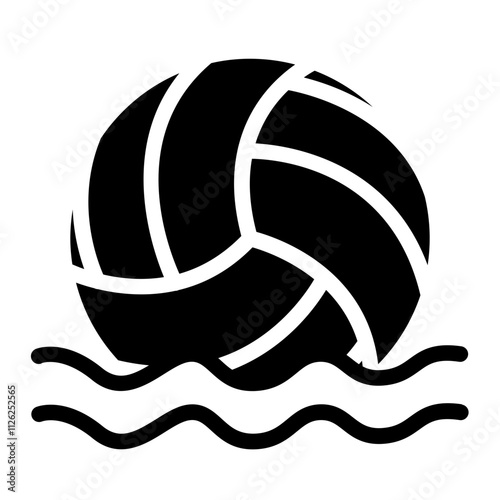 Water Polo Solid Icon