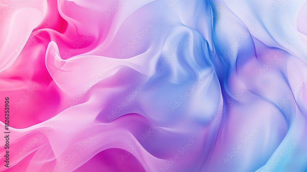 Fototapeta premium Soft Vibrant Color Swirls with Smooth Transitions in Liquid Forms