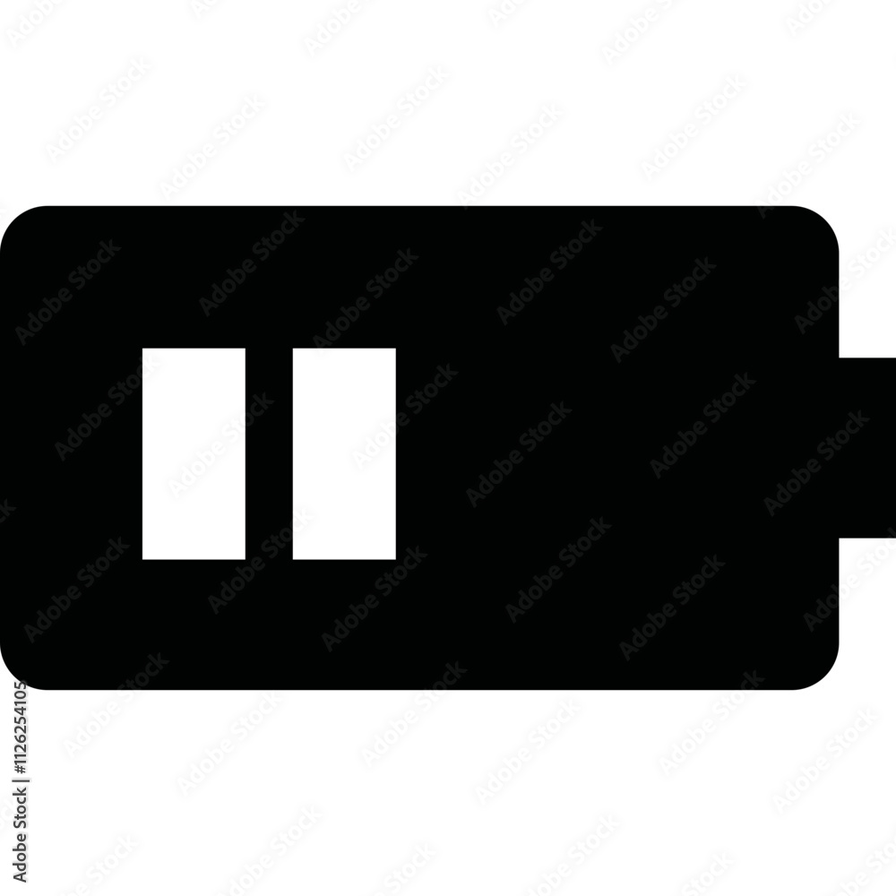 Simple vector icon battery Simple vector icon battery