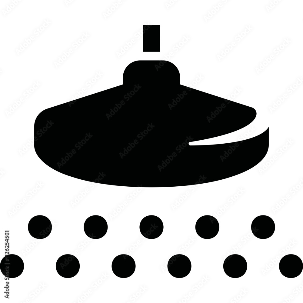 Fototapeta premium Simple vector icon shower, water