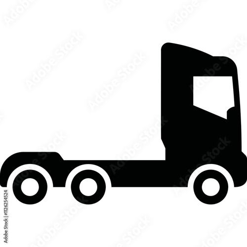 Wallpaper Mural Simple vector icon heavy truck Torontodigital.ca