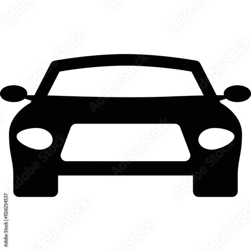 Simple vector icon car