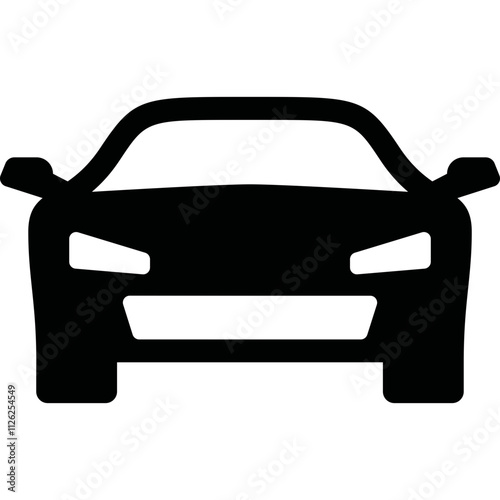 Simple vector icon car